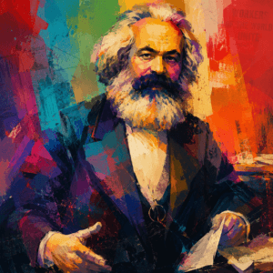 Karl Marx Abstract portrait