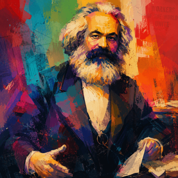 Karl Marx Abstract portrait