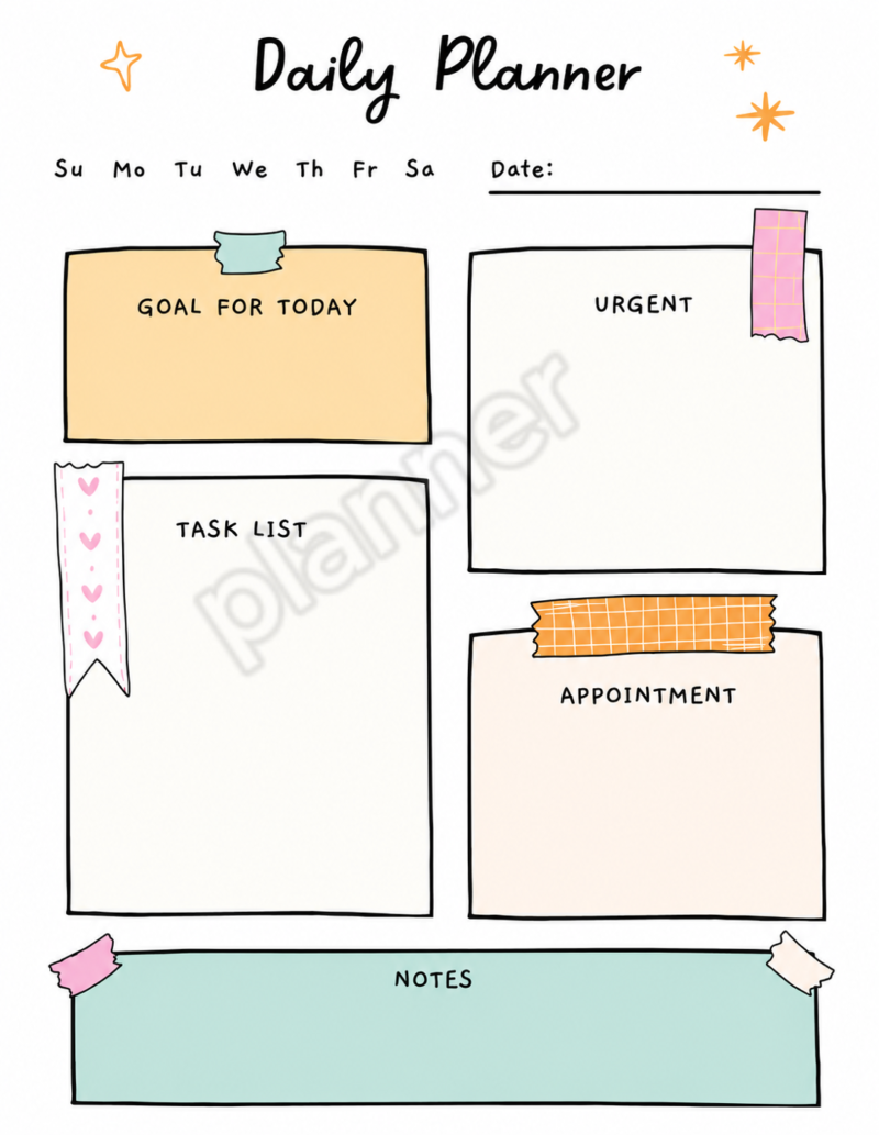 Printable Daily Planner