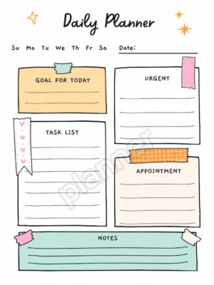 Printable Daily Planner