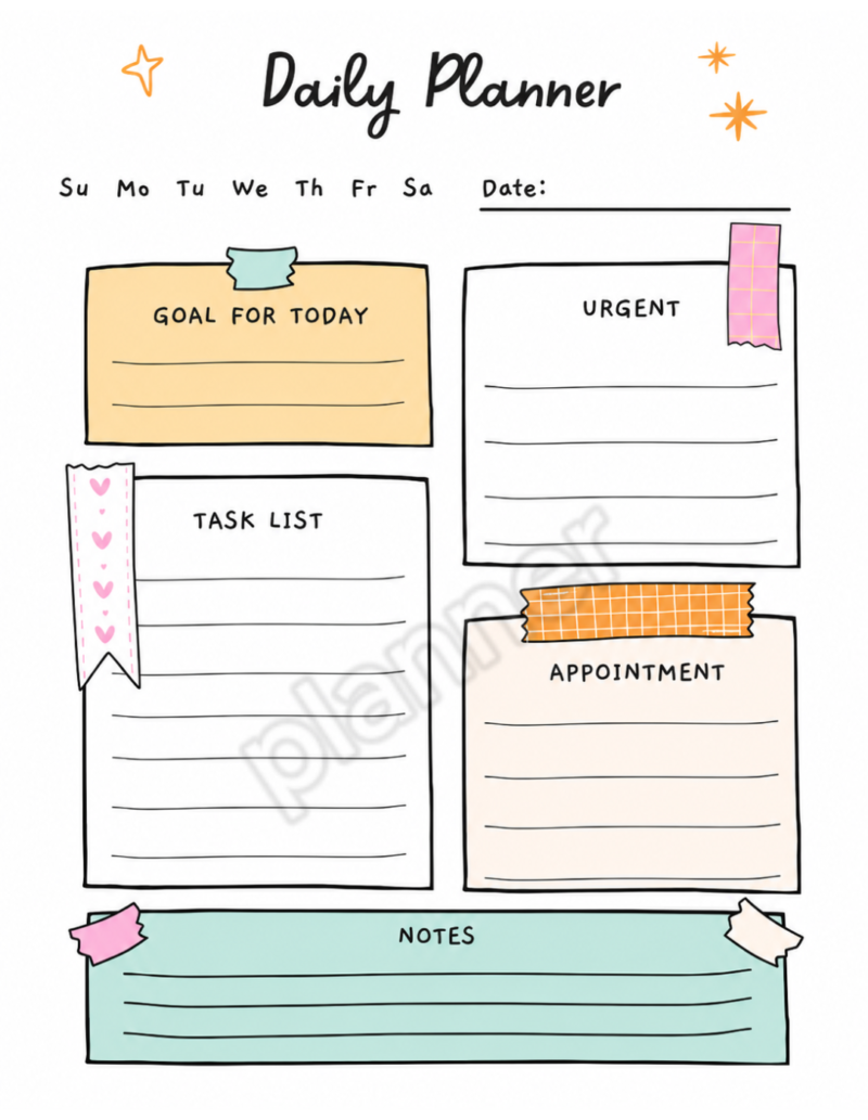 Printable Daily Planner
