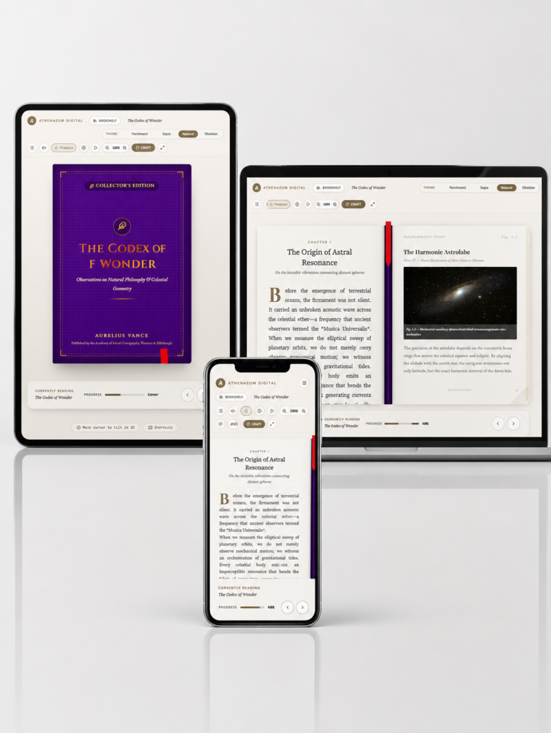 Interactive 3D Digital Book & Virtual Bookshelf