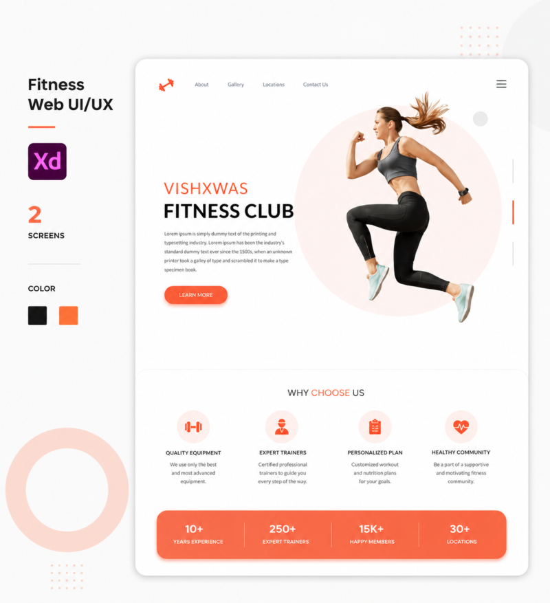 Fitness Club Website