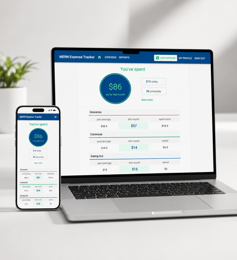 Full-Stack MERN Expense Tracker