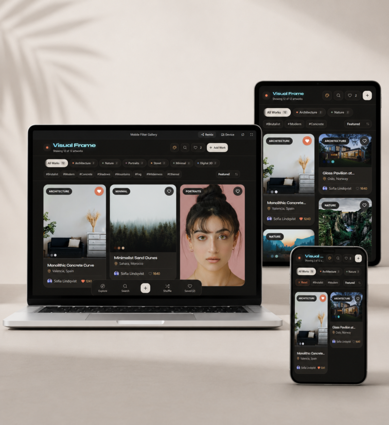 Gallery Template Responsive & React Photography Gallery