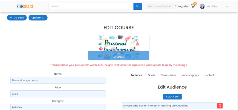 E learning platform