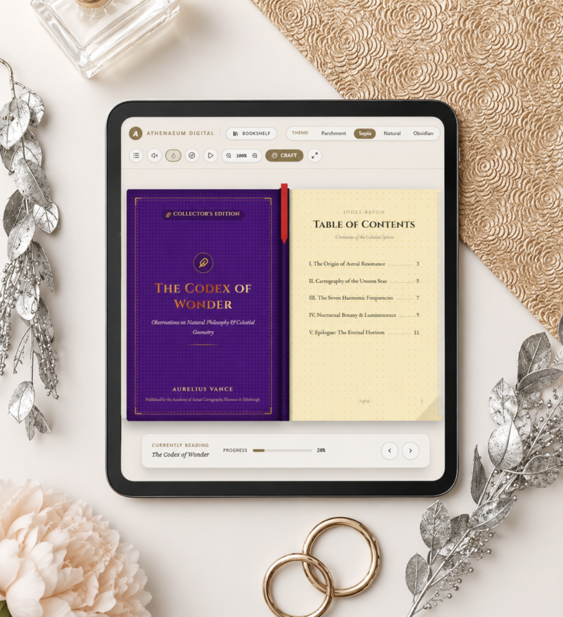Interactive 3D Digital Book & Virtual Bookshelf