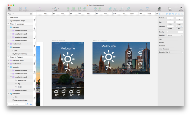 Swift Weather software