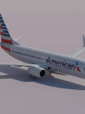 American Airlines Boeing 737-800 3D model