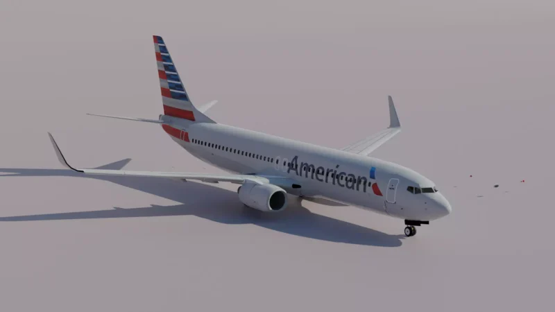 American Airlines Boeing 737-800 3D model