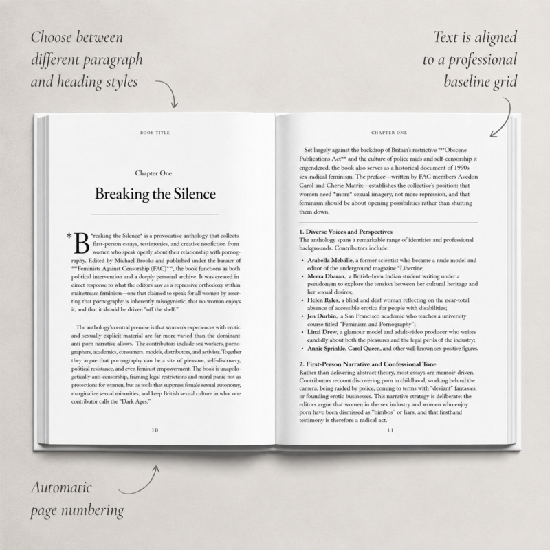 Breaking the Silence: Women Talk About Pornography (Ebook Edition)
