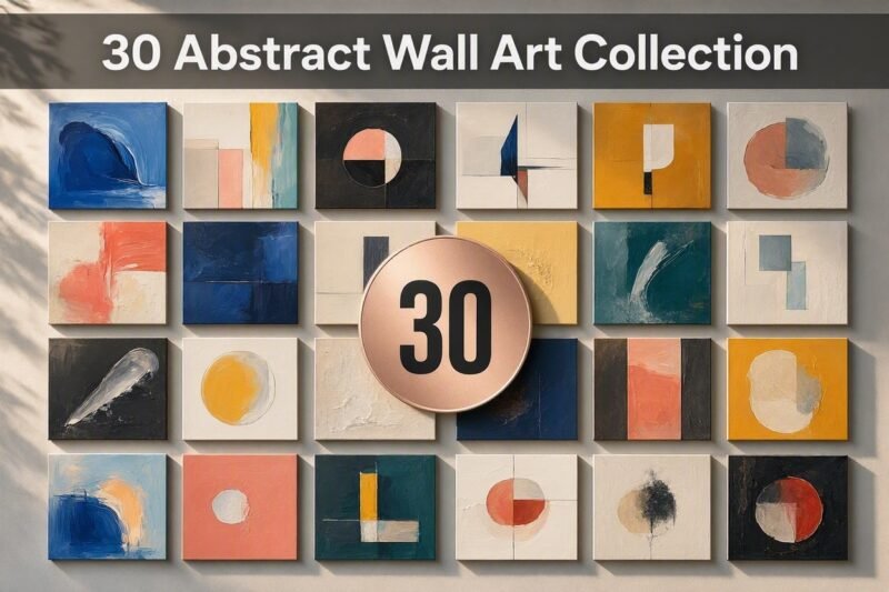 30 Abstract Wall Art Collection