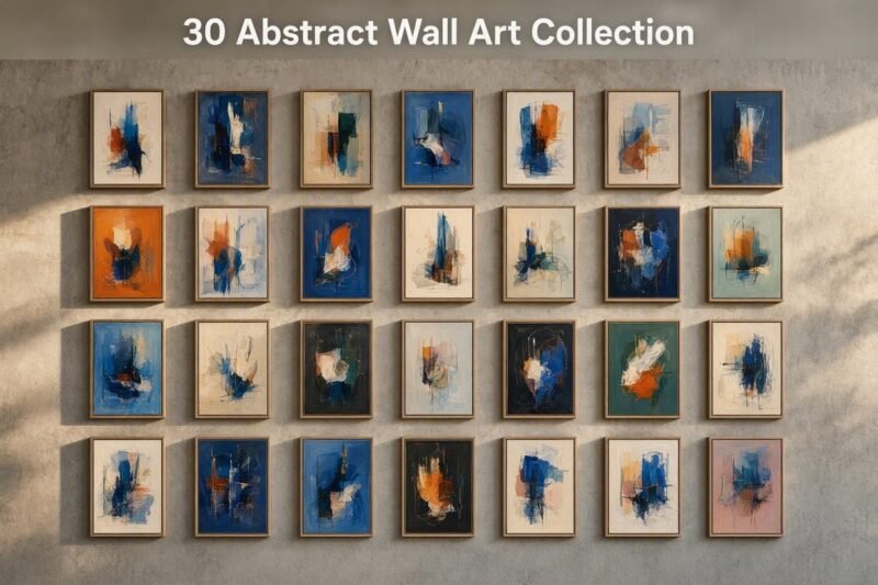30 Abstract Wall Art Collection