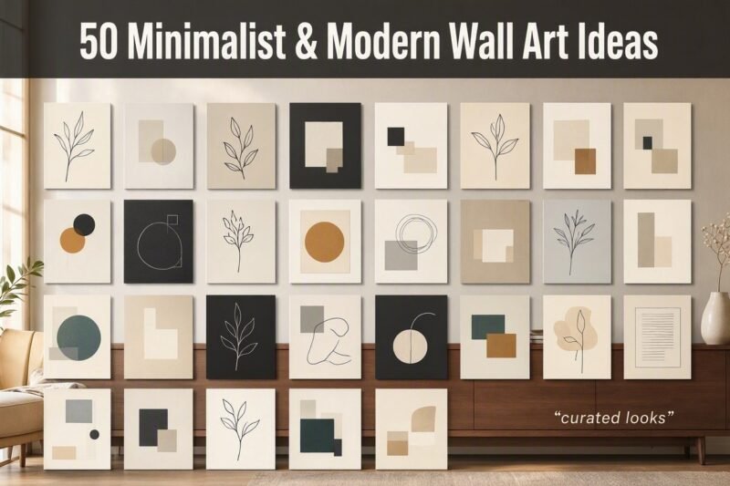 50 Minimalist & Modern Wall Art Ideas
