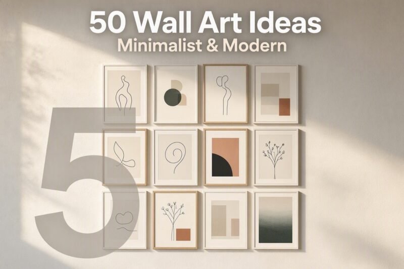50 Minimalist & Modern Wall Art Ideas