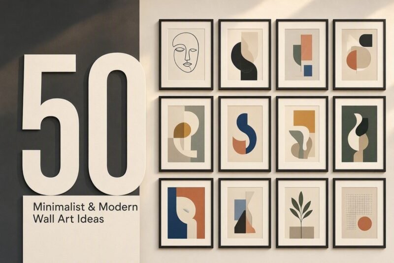 50 Minimalist & Modern Wall Art Ideas