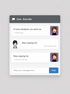 chat application (RxJS) and (Angular 2)