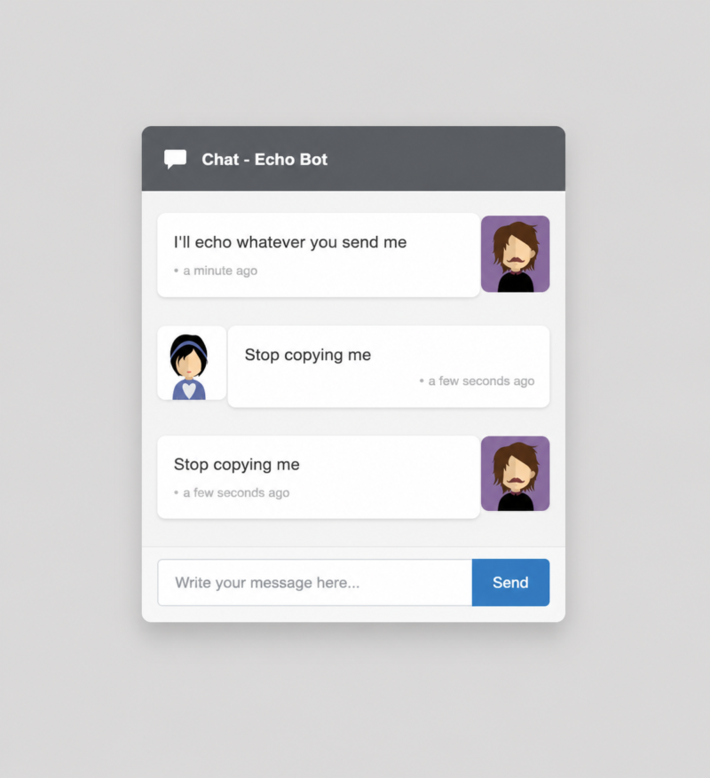 chat application (RxJS) and (Angular 2)