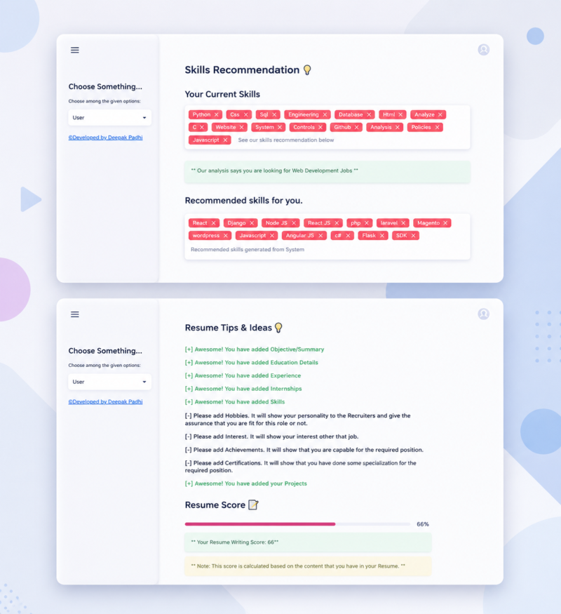 AI RESUME ANALYZER (Python, NLP)