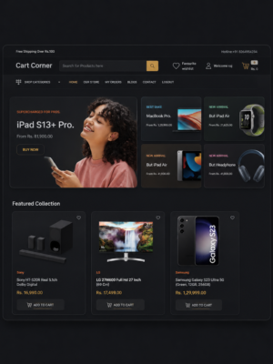 MERN Stack ecommerce website
