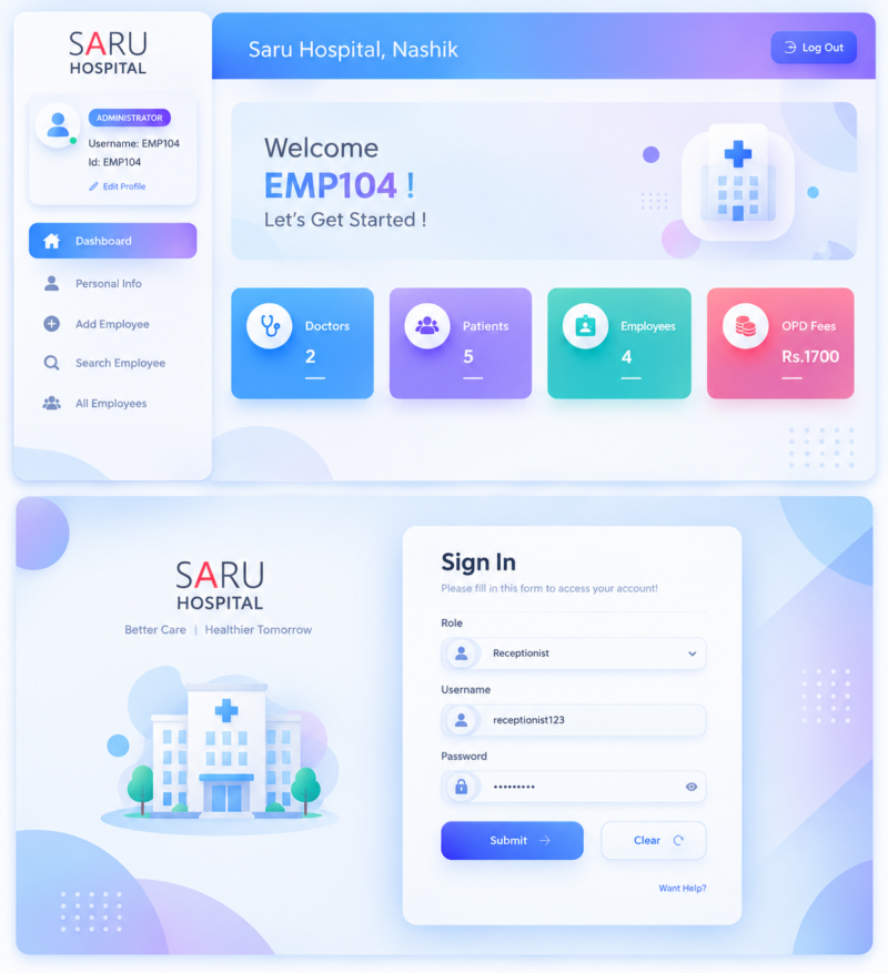 Hospital Management System – Java Web Application
