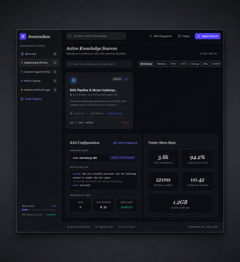 AI Knowledge Base – RAG & AI Knowledge Management System