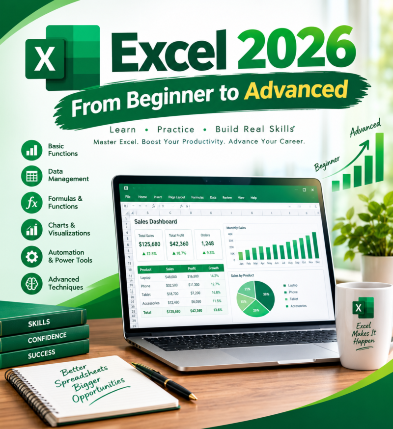 Excel 2026: From Beginner to Advanced