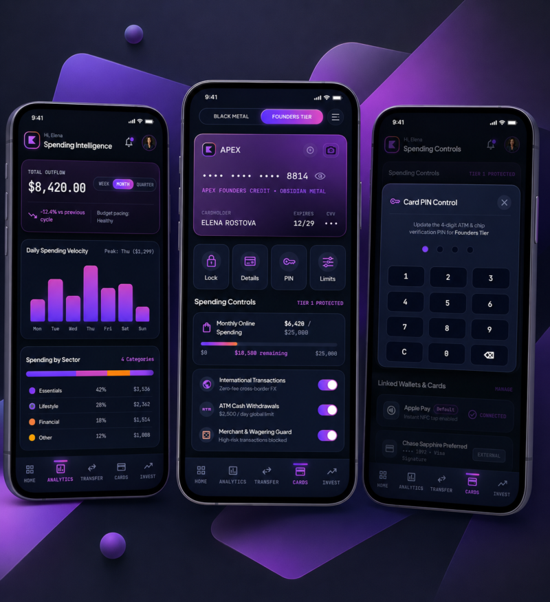 Fintech Banking & Digital Wallet app