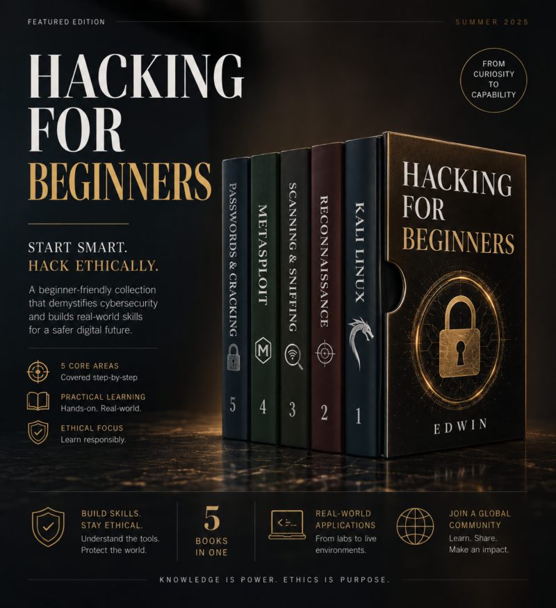 Hacking for Beginners: 5-in-1 Ethical Hacking (ebook)