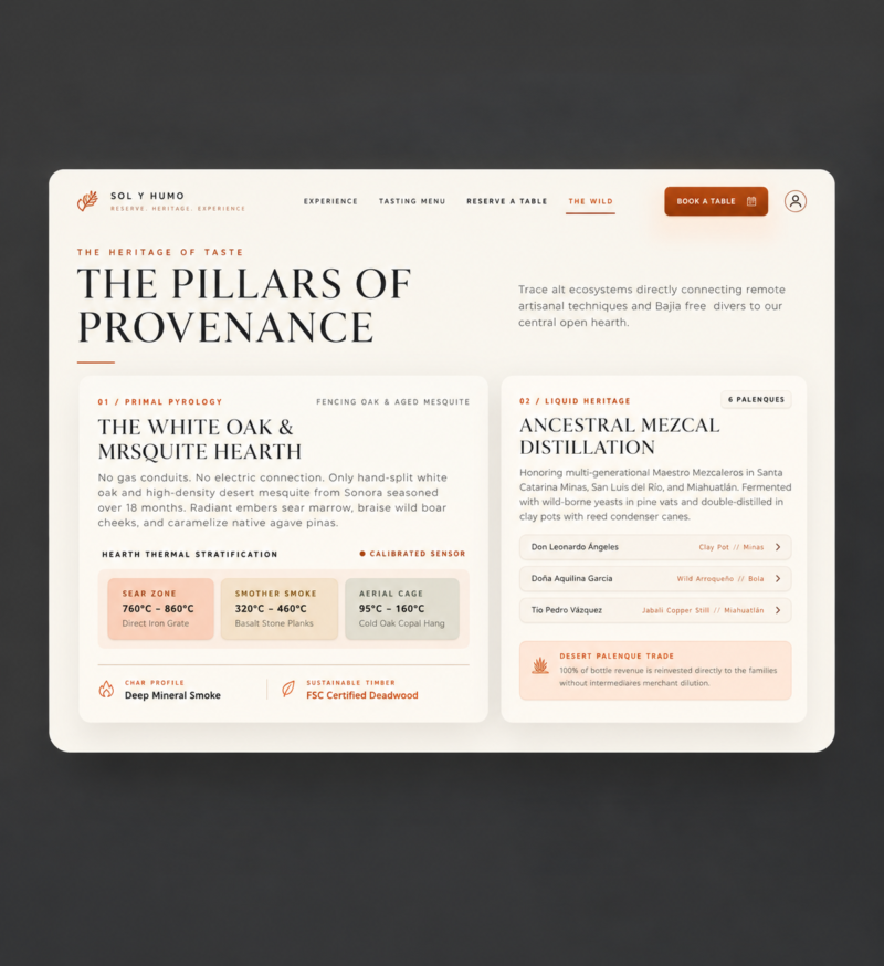 Restaurant & Tasting Experience React Website