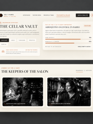 Restaurant & Tasting Experience React Website