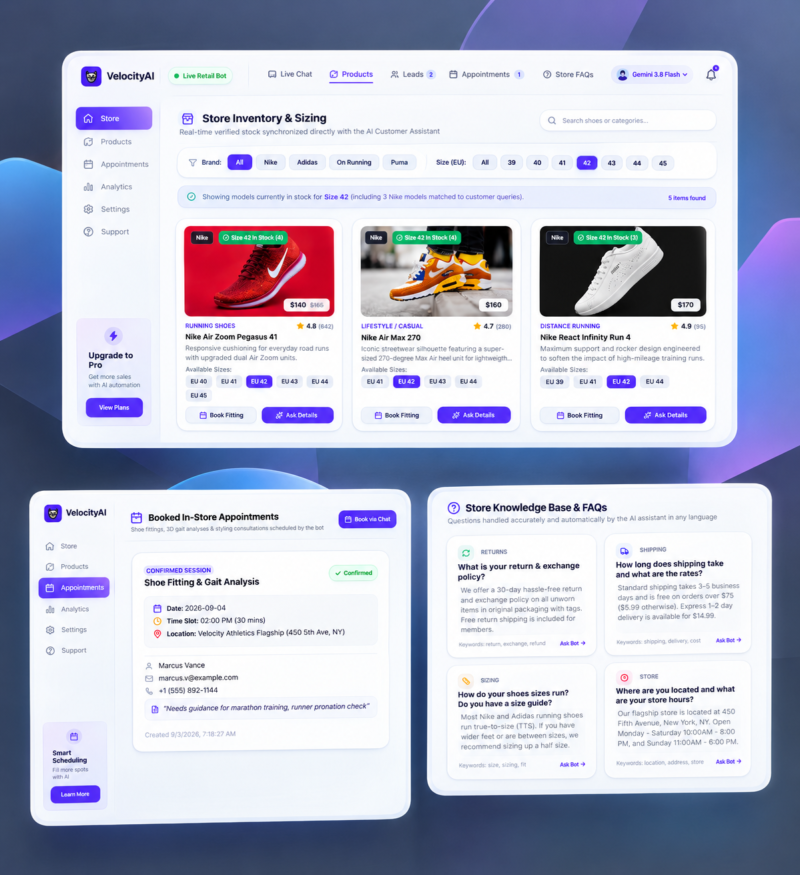 AI Chatbot – Intelligent Customer Support & Lead Generation Web App