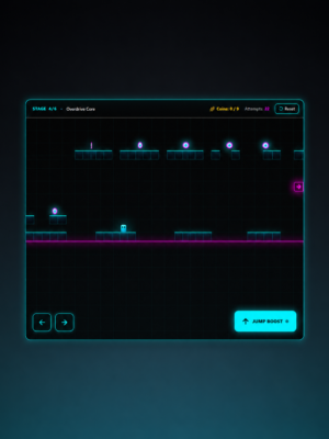 Glow Jump – Neon Physics Platformer Game