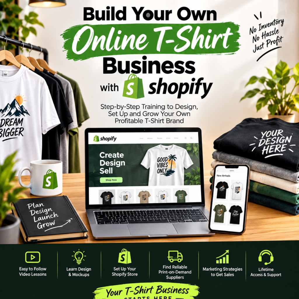 Build Your Own Online T-Shirt Business with Shopify