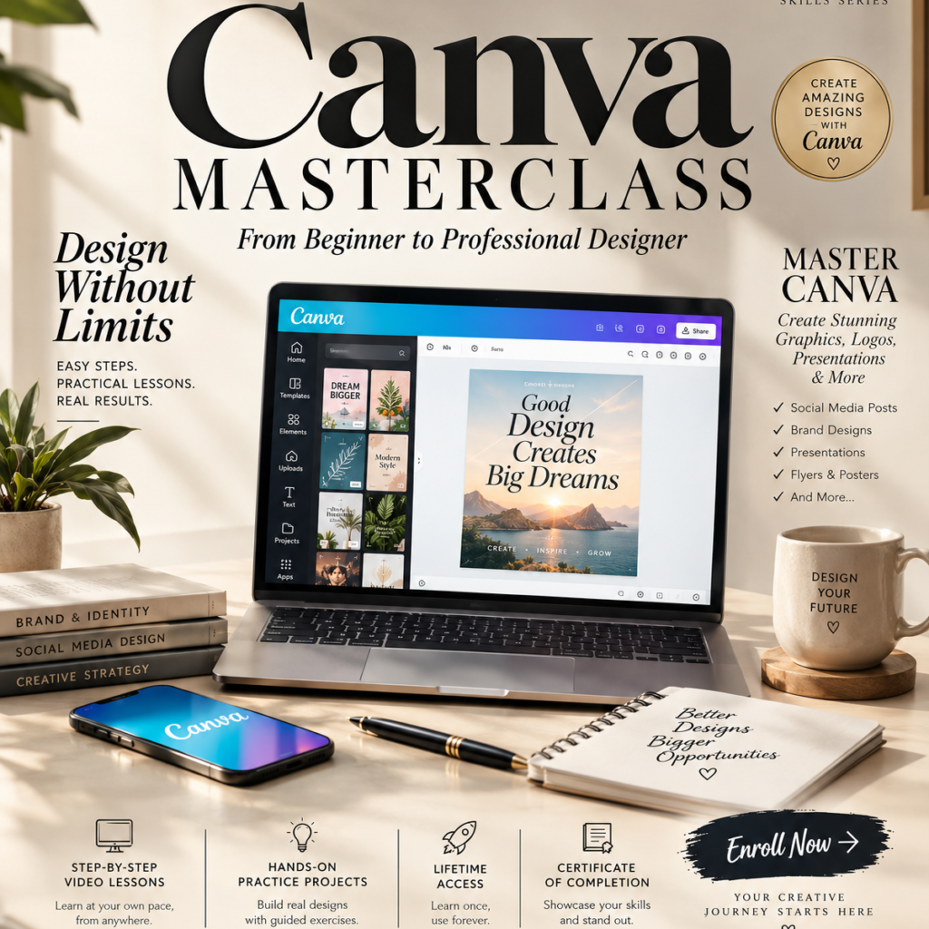 Canva Masterclass: From Beginner to Professional Designer