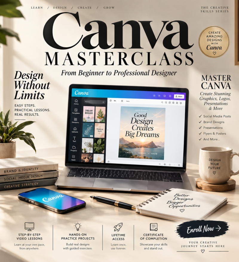Canva Masterclass: From Beginner to Professional Designer