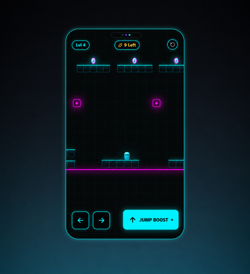 Glow Jump – Neon Physics Platformer Game