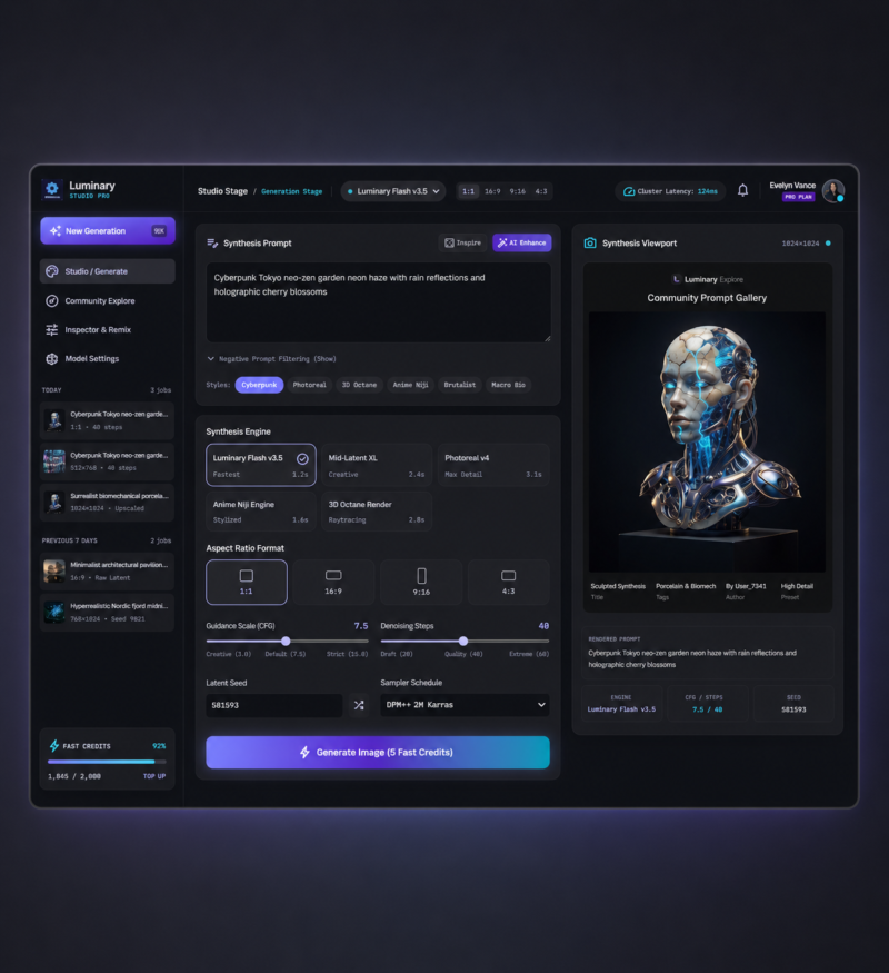AI Image Generator & Creative Studio